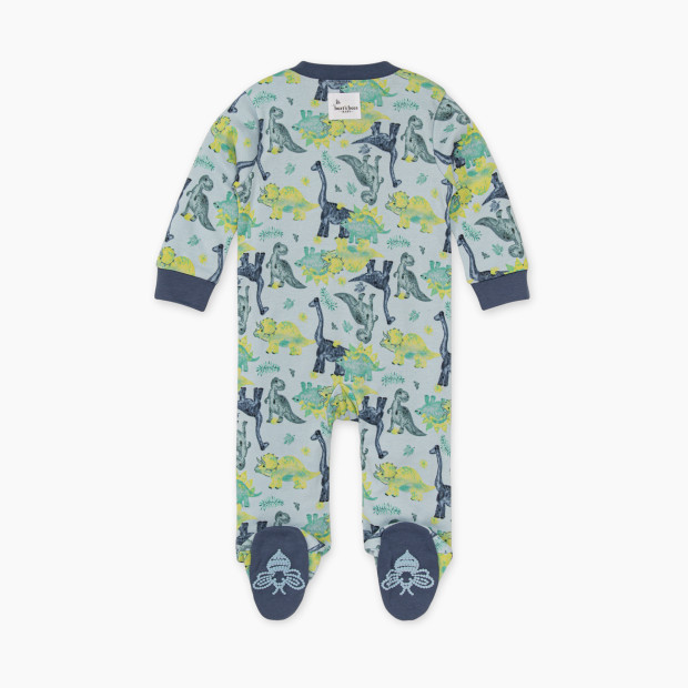 Burt's Bees Baby Organic Sleep & Play Footie Pajamas - Mini Dino Friends, 0-3 Months.