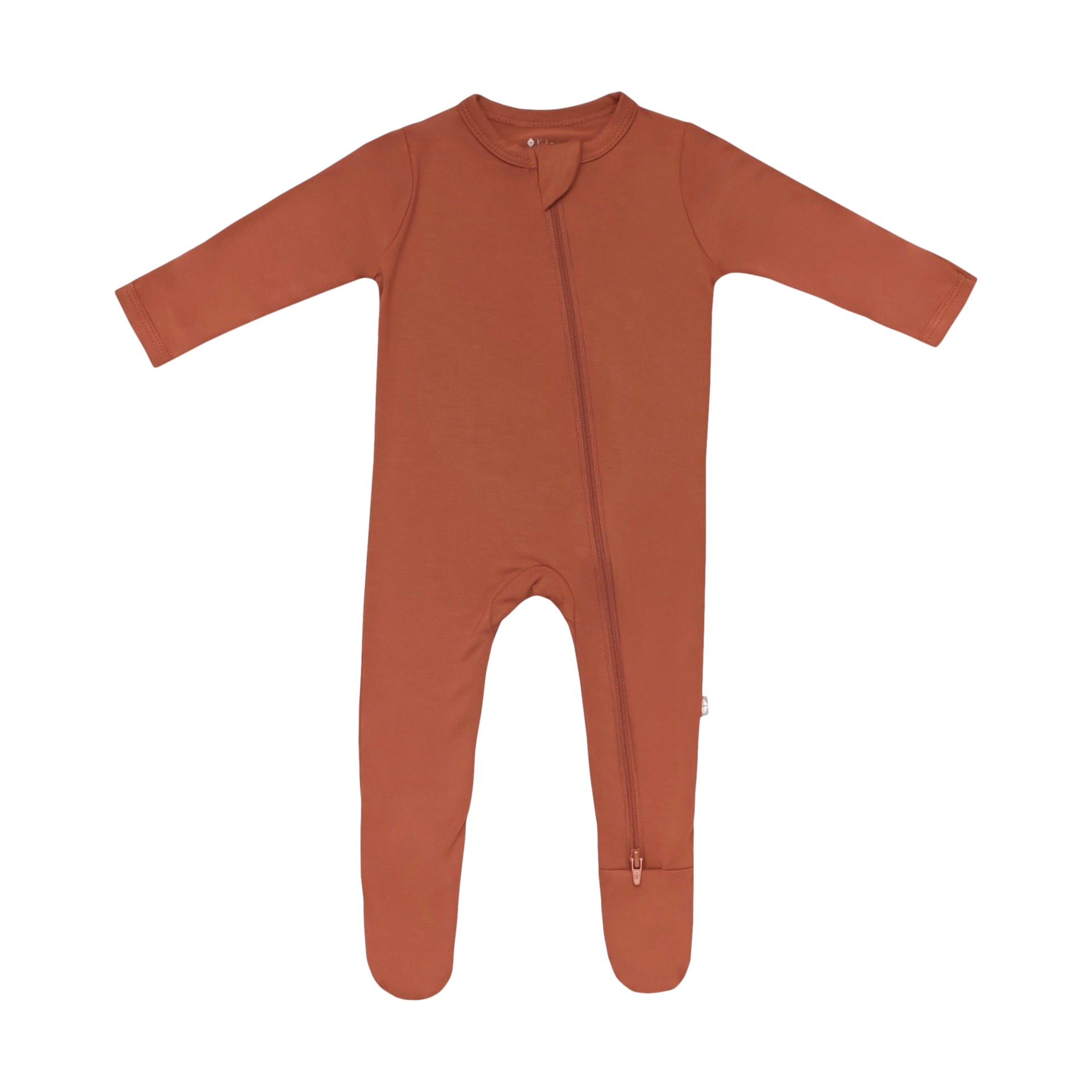Kyte Baby Zipper Footie Rust, 36 Months Babylist Shop