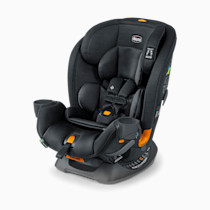 Chicco OneFit ClearTex All-in-One Car Seat, Slim Design, Rear-Facing Seat for Infants 5-40 lbs., Forward-Facing 25-65 lbs., Booster 40-100 lbs., Convertible Car Seat | Obsidian/Black