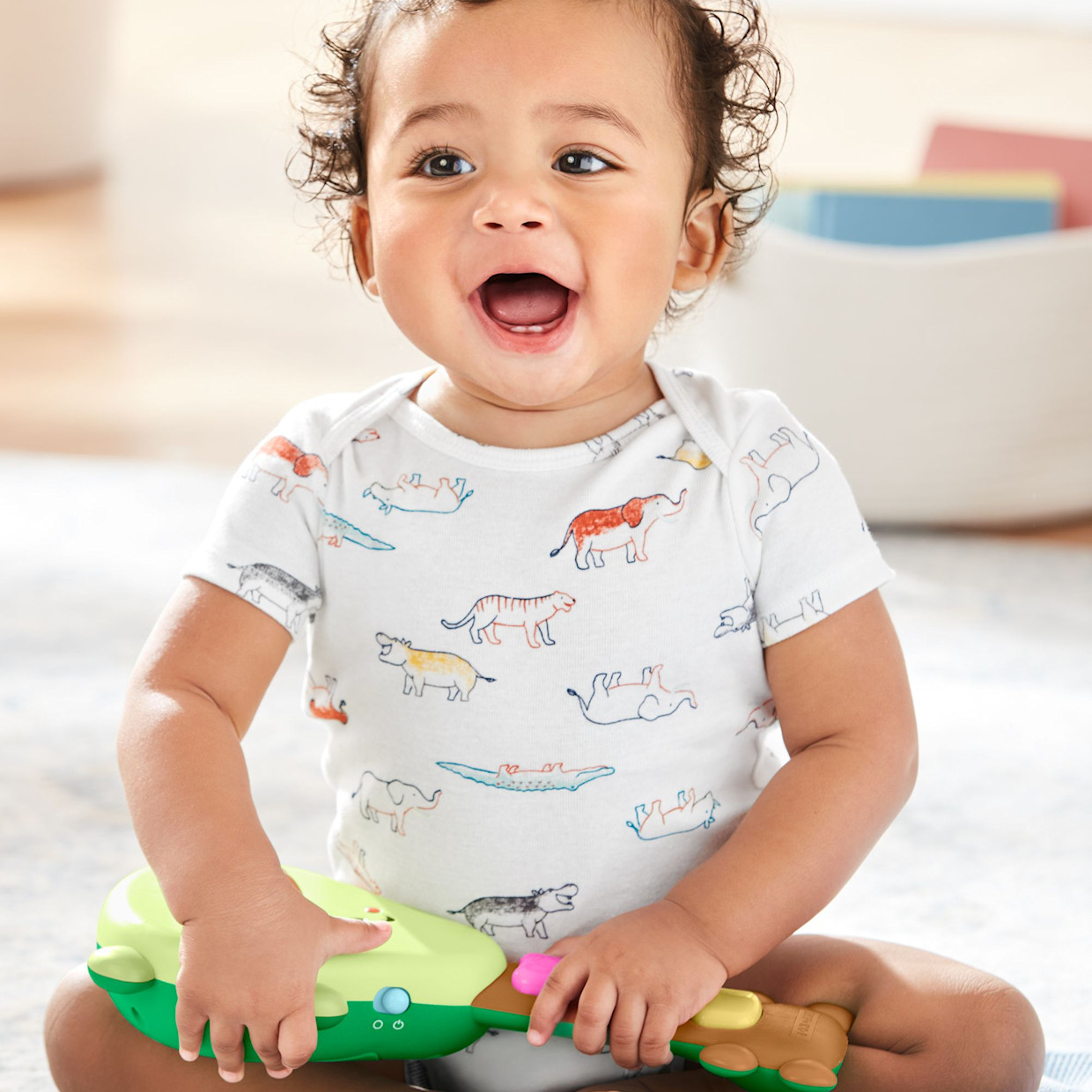 Skip Hop Farmstand Rock-A-Mole Guitar Toy.