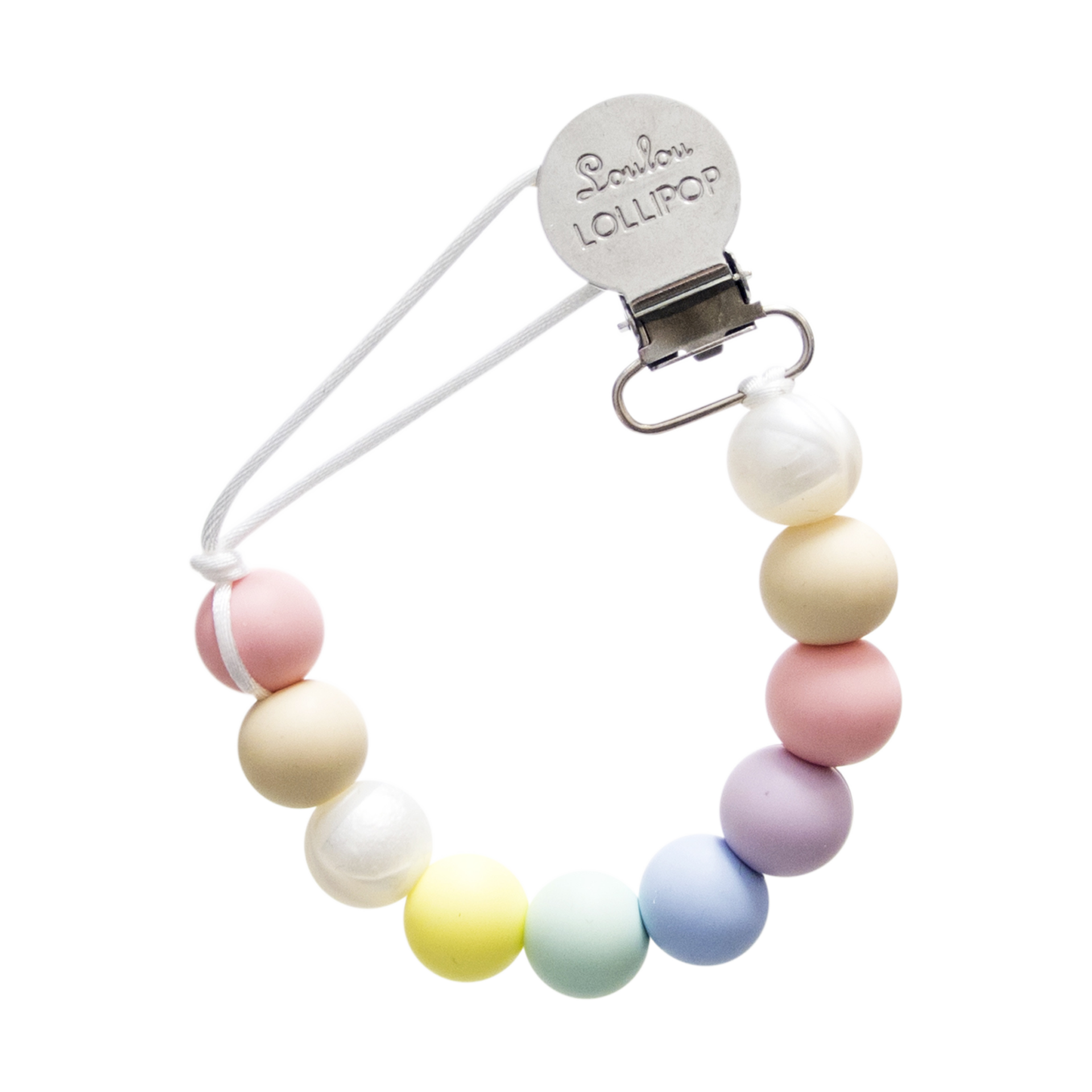Loulou Lollipop Lolli Silicone Pacifier Clip Cotton Candy Babylist Shop