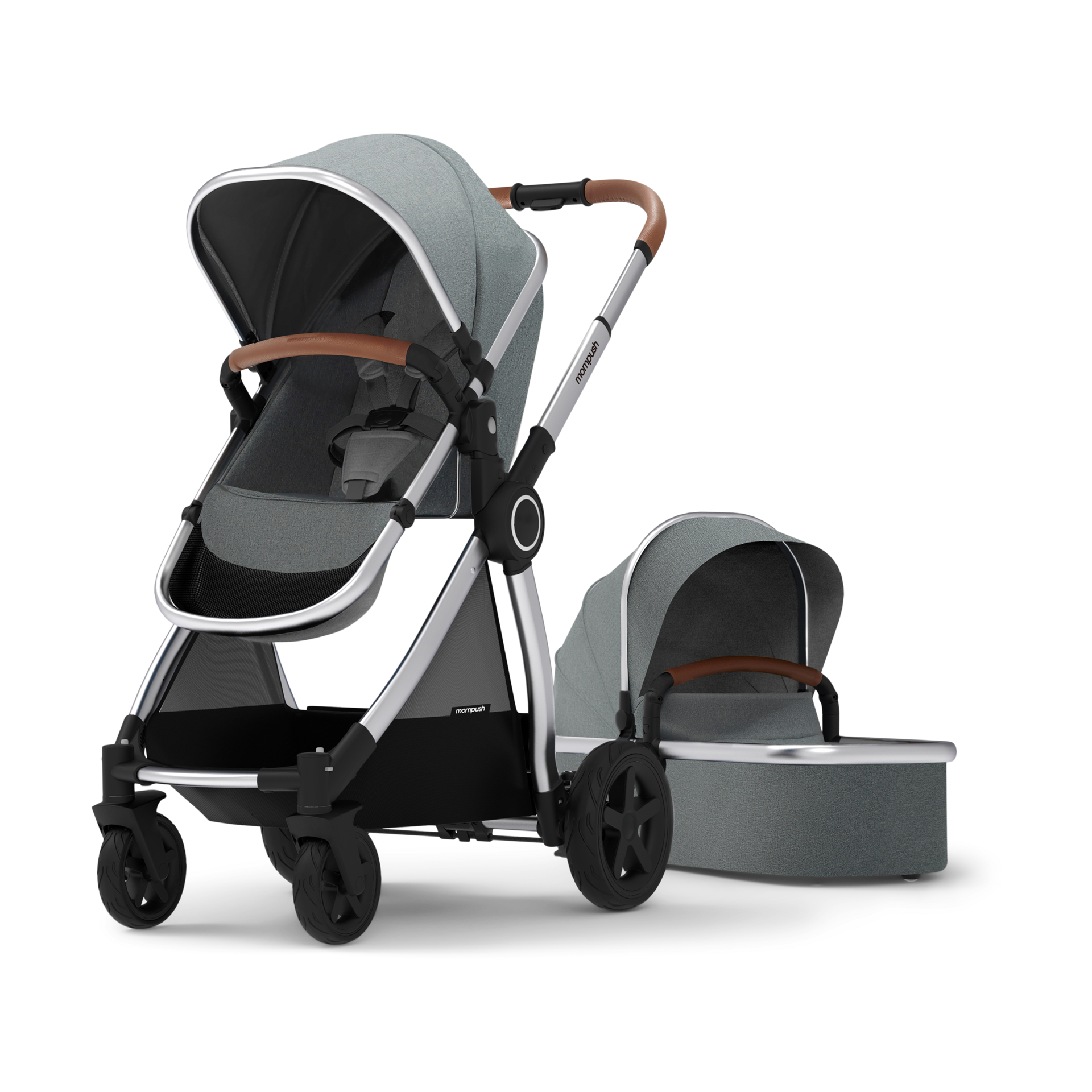 Mompush Ultimate 2 Stroller & Bassinet.