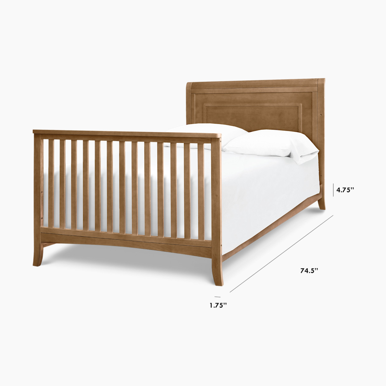 daVinci Twin/Full-Size Bed Conversion Kit (M5789) - Hazelnut.