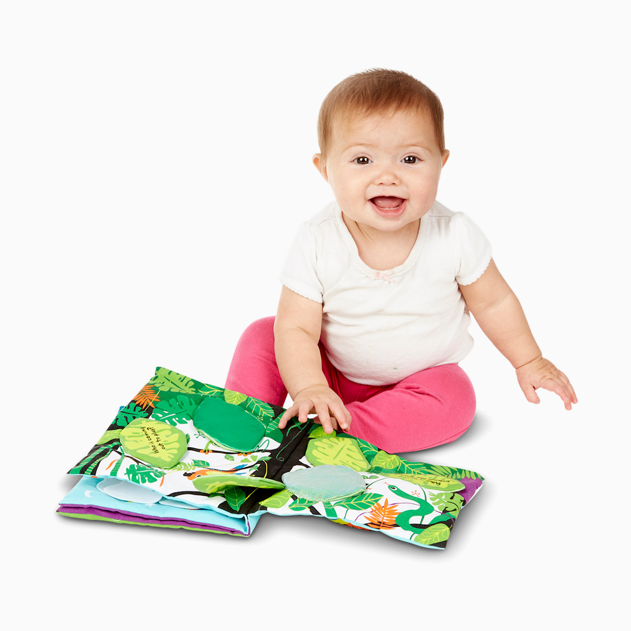 Melissa & Doug The Wonderful World of Peekaboo! Soft Book.