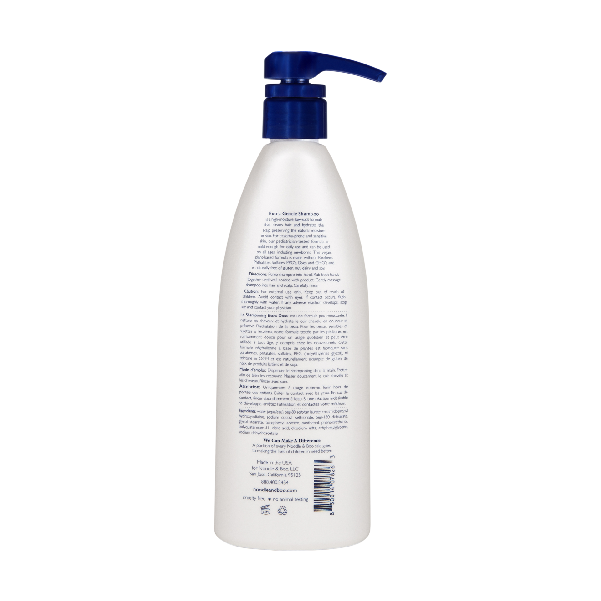 Noodle & Boo Extra Gentle Shampoo - Fragrance Free, 16 Oz.