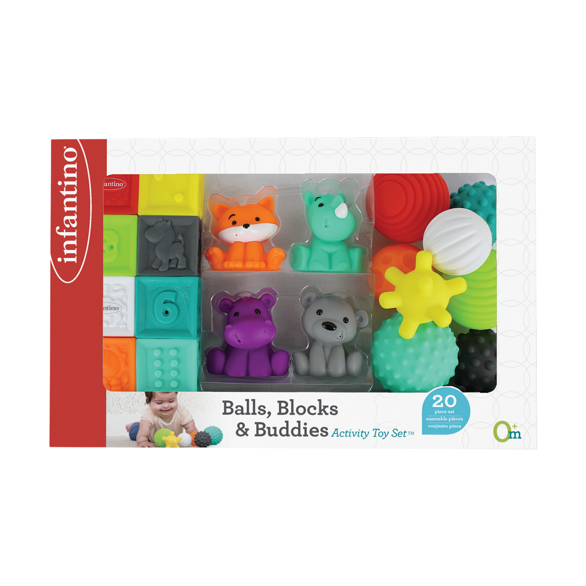 Infantino Balls, Blocks & Buddies Activity Toy Set Babylist Shop