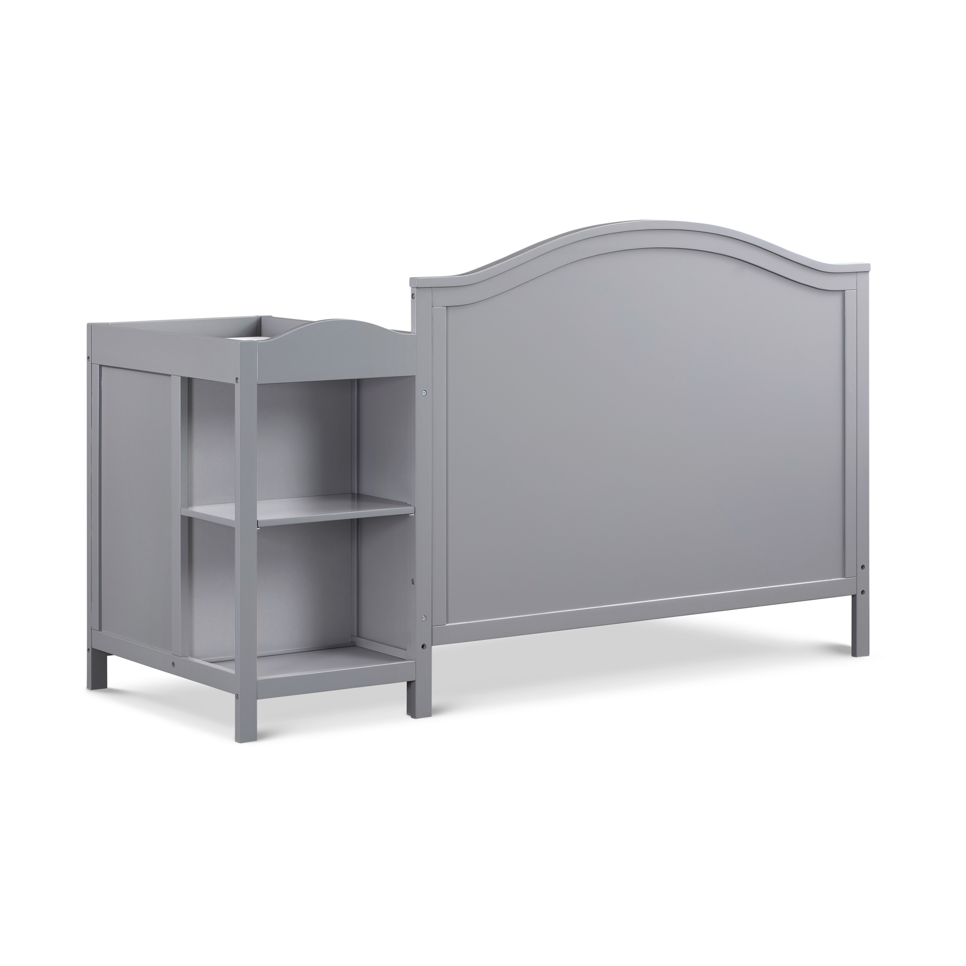 daVinci Charlie 4-in-1 Convertible Crib and Changer Combo - Grey.