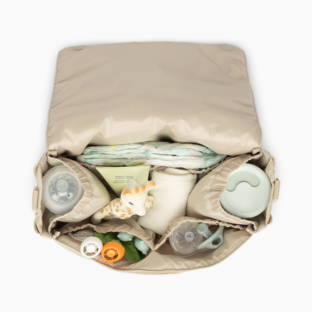 CALPAK Convertible Stroller Caddy Crossbody - Oatmeal.