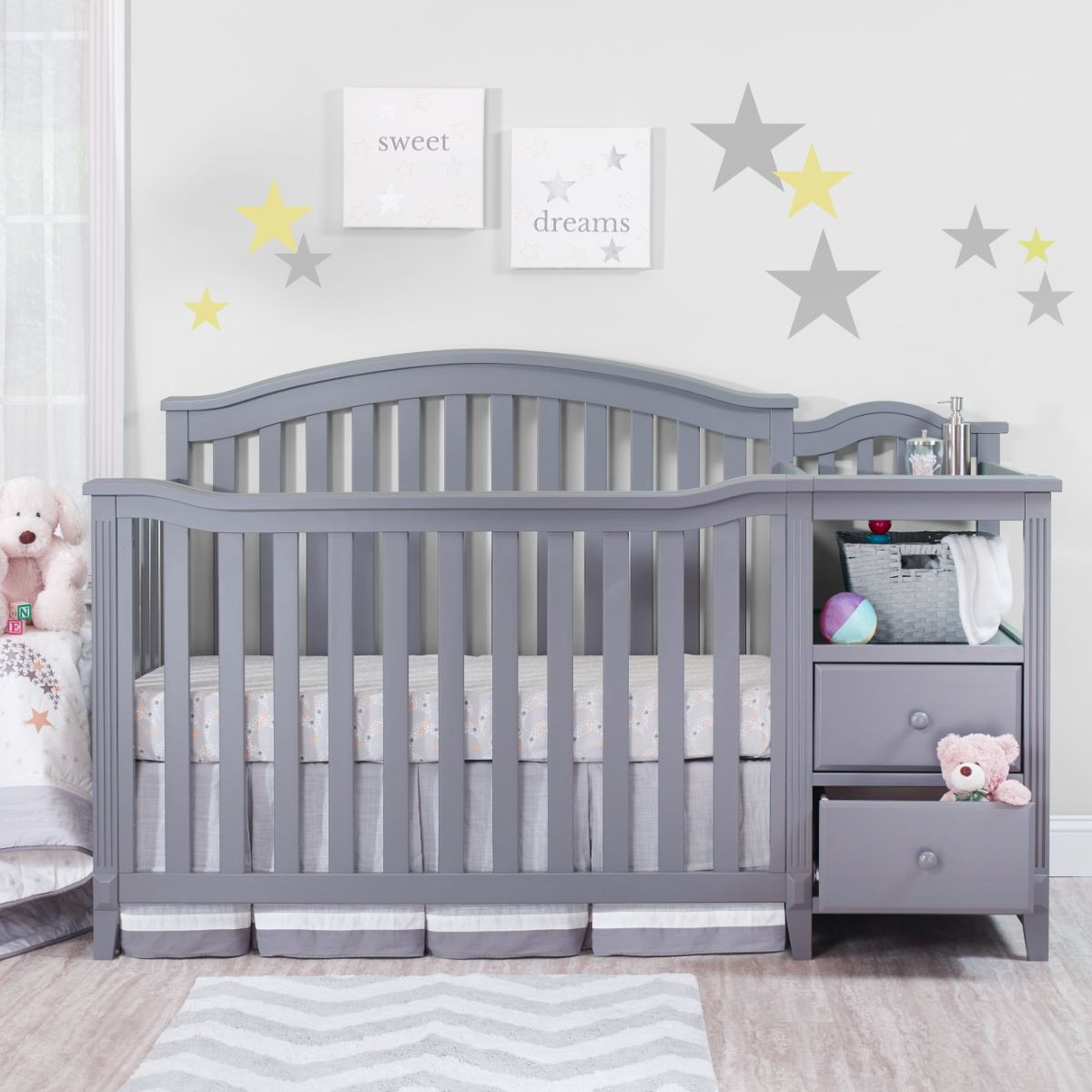 Sorelle Berkley Crib & Changer - Gray.