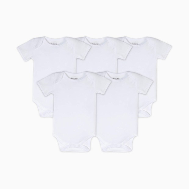 Burt's Bees Baby Organic Short Sleeve Bodysuit (5 Pack).