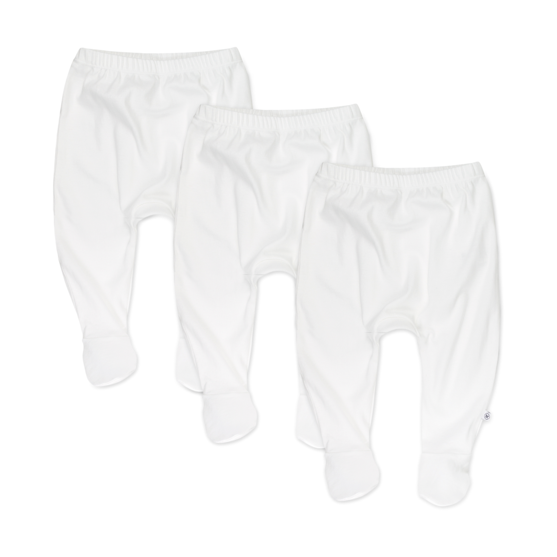 Honest Baby Clothing 3Pack Organic Cotton Footed Harem Pants Bright White, 03 M Babylist Shop