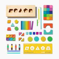 Wooden Block Set | 70-Piece Block Set for Toddlers & Kids | Lovevery