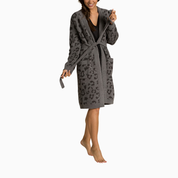 Barefoot Dreams CozyChic Barefoot In The Wild Robe - Graphite/Carbon, M.