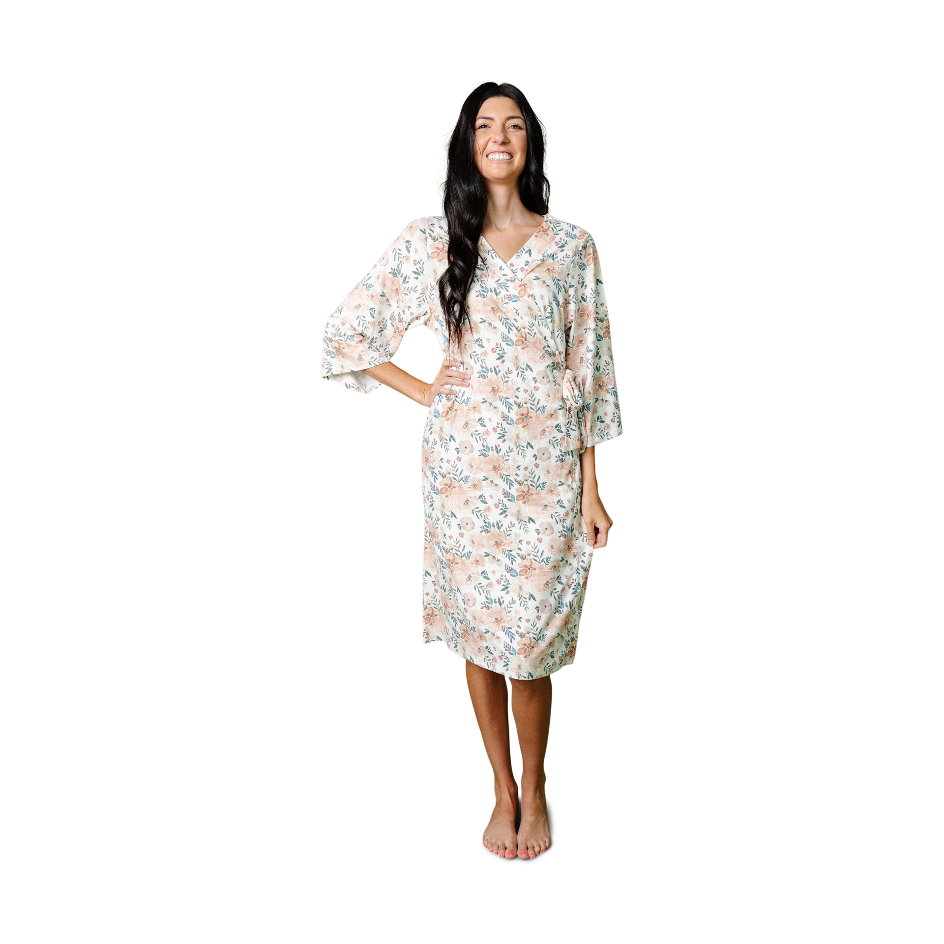 Copper Pearl Printed Women's Everyday Robe.