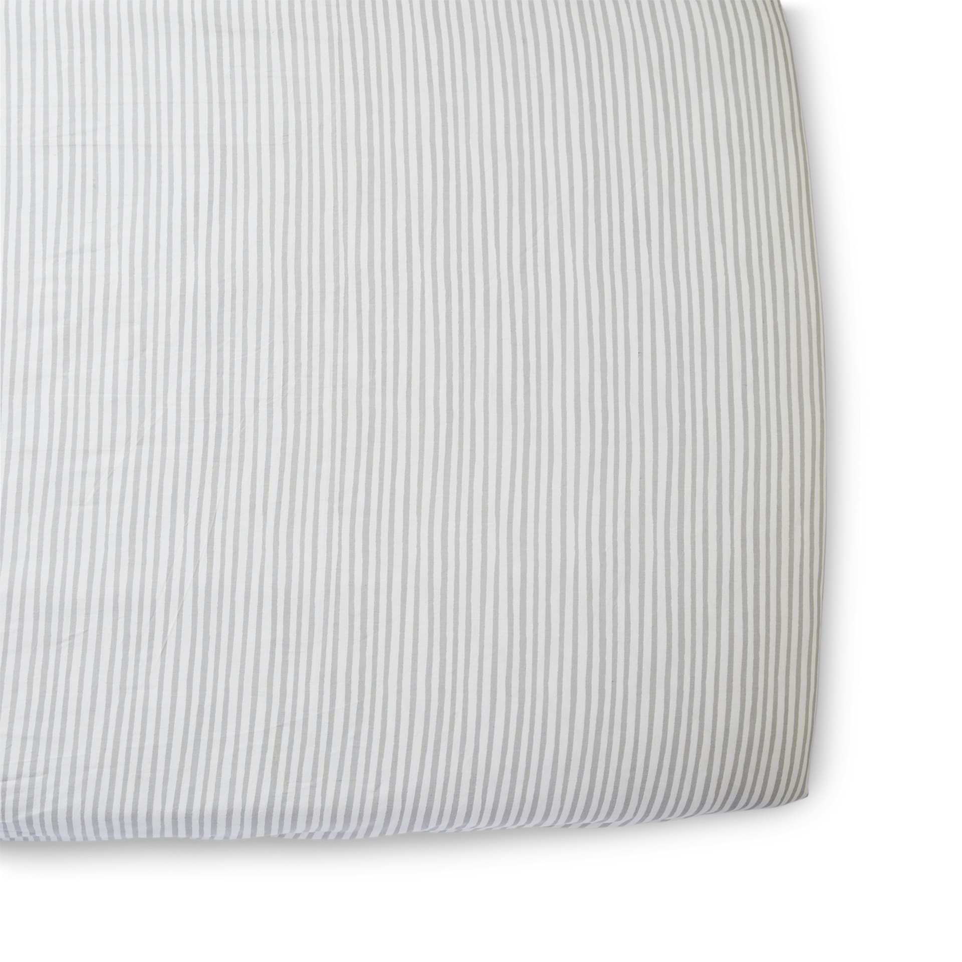 Pehr Stripes Away Organic Cotton Crib Sheet Pebble Grey Babylist Shop