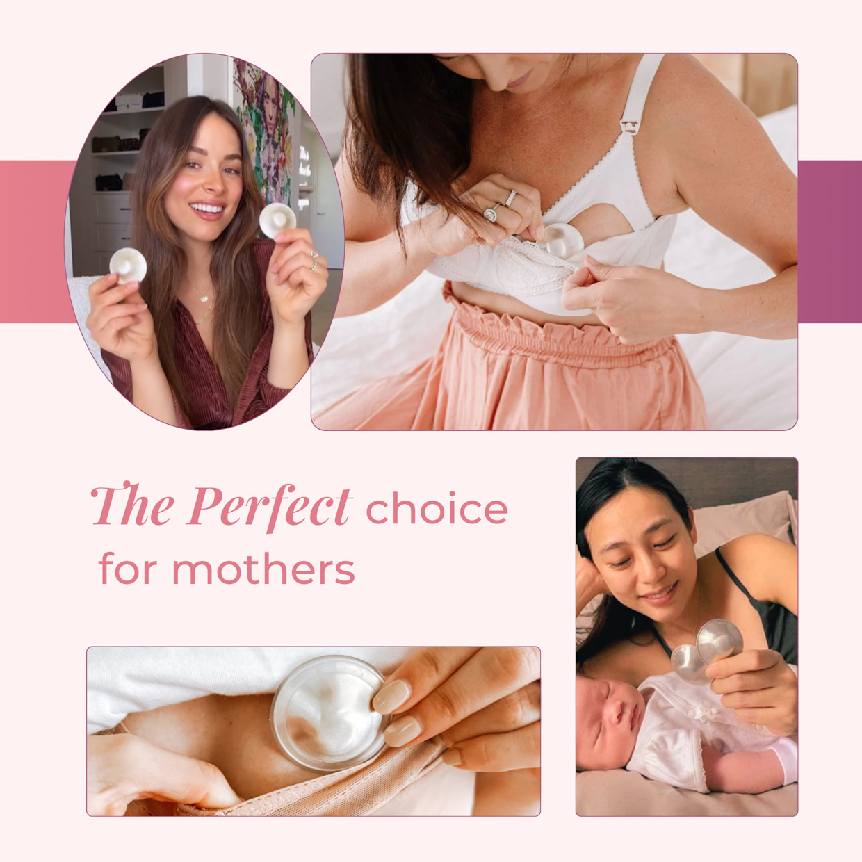 Silverette Silver Nursing Cups - Regular.