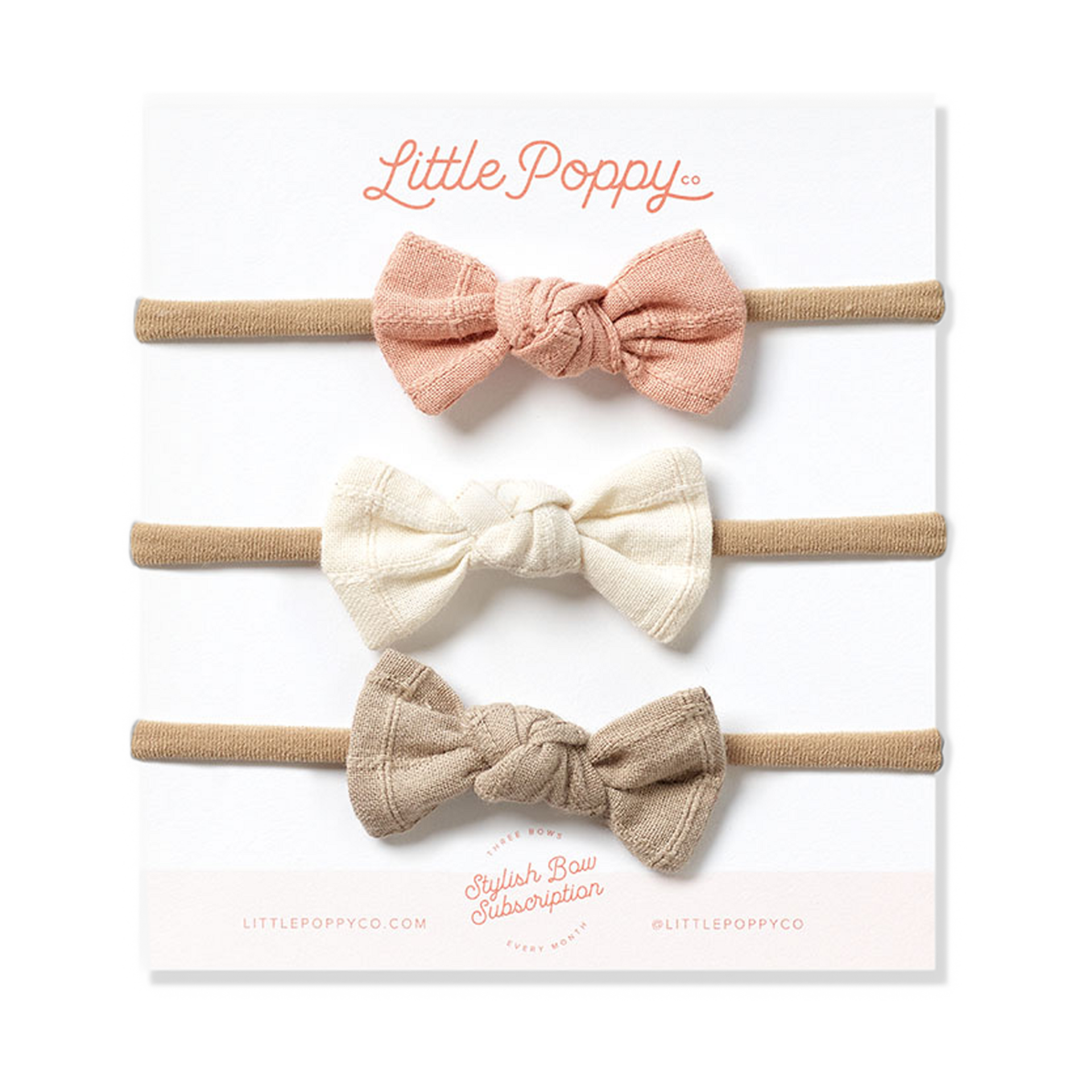 Little Poppy Co Three Bow Sets 