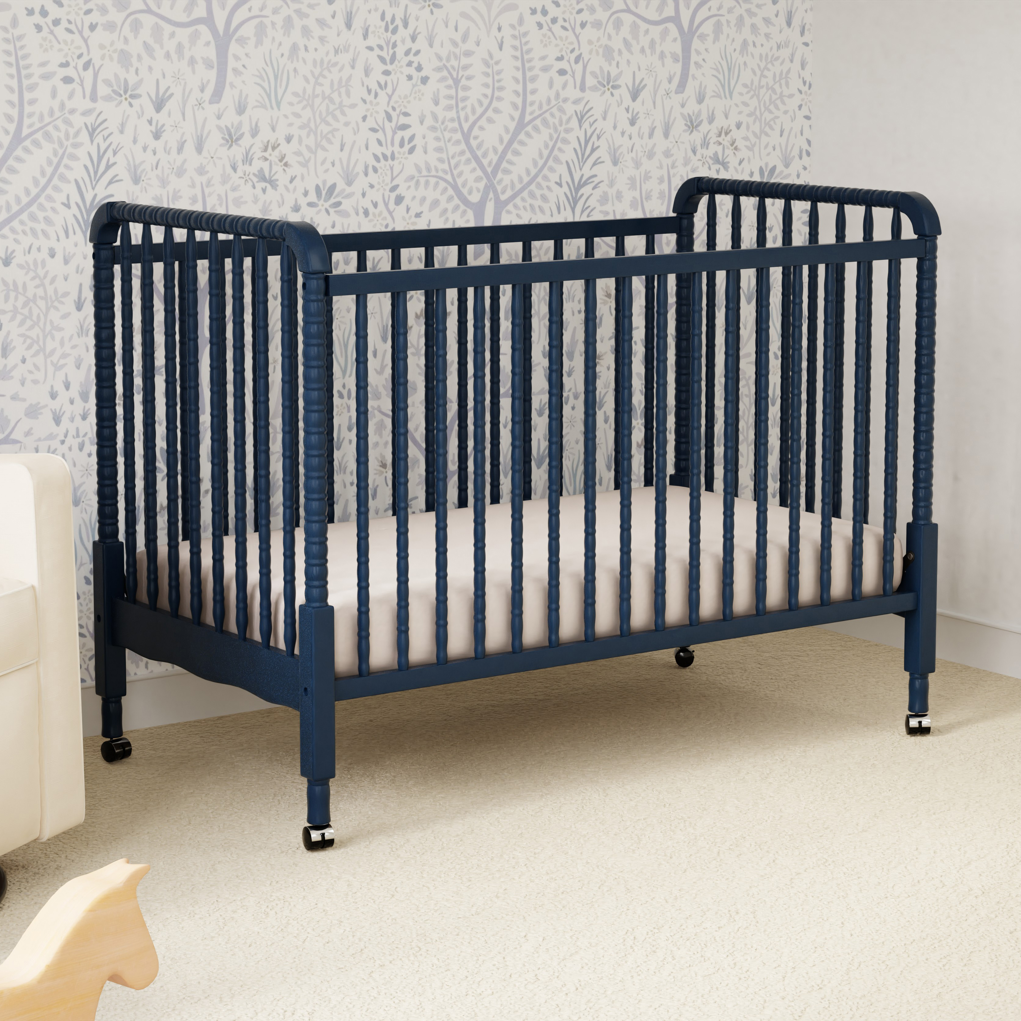 daVinci Jenny Lind 3-in-1 Convertible Crib - Navy.