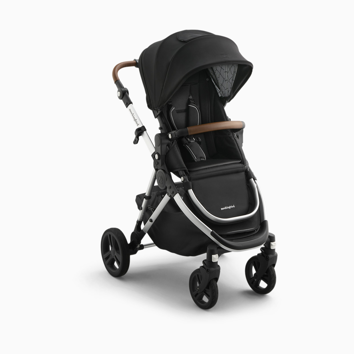 Mockingbird Single Stroller 3.0 - Black Windowpane.