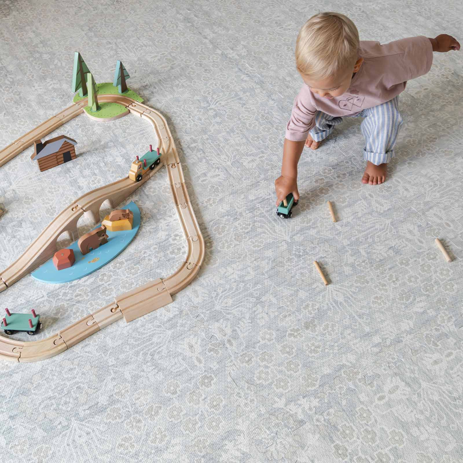 House of Noa Little Nomad Play Mat | Winslow - Pebble, 8X8.