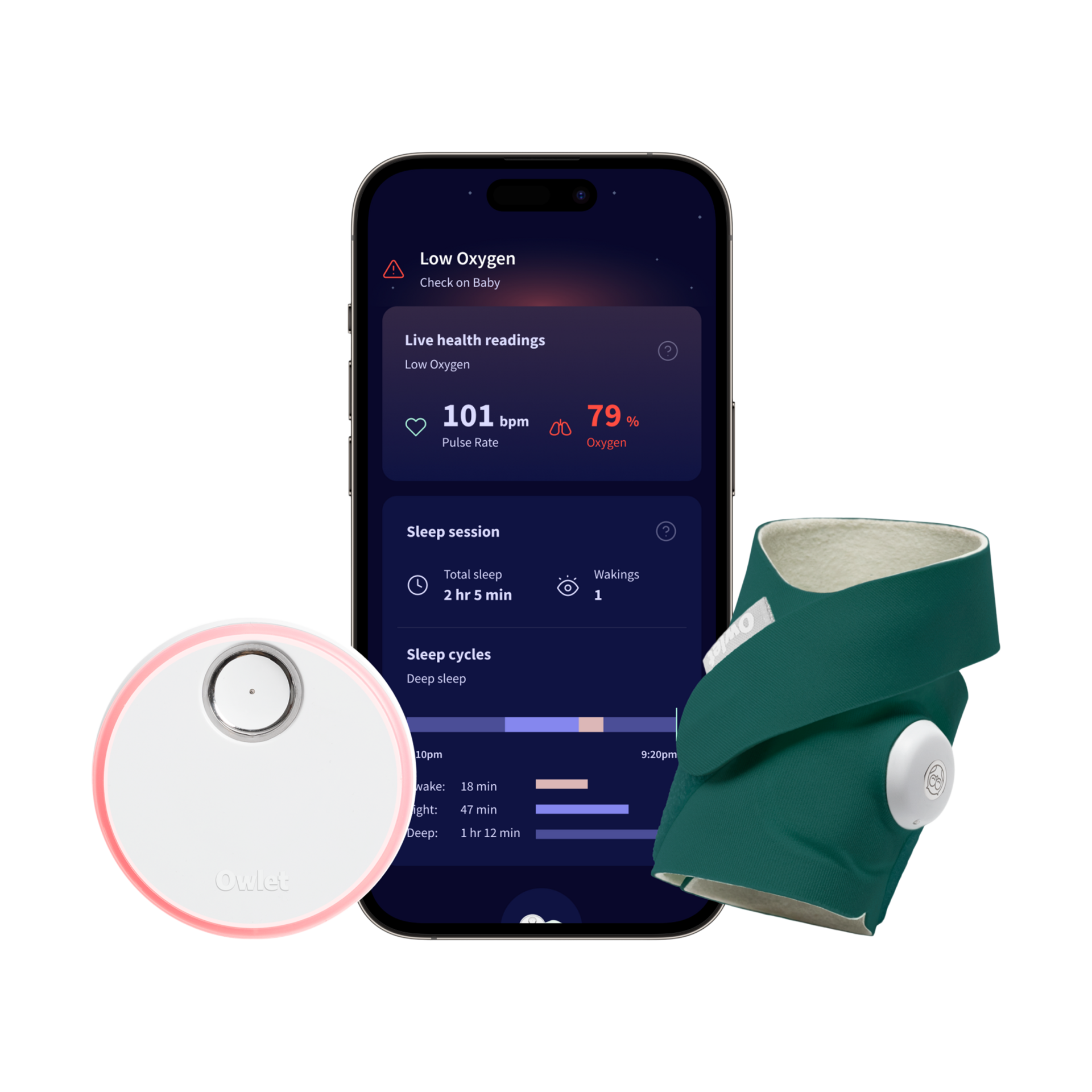 Owlet Dream Sock Deep Sea Green Babylist Shop