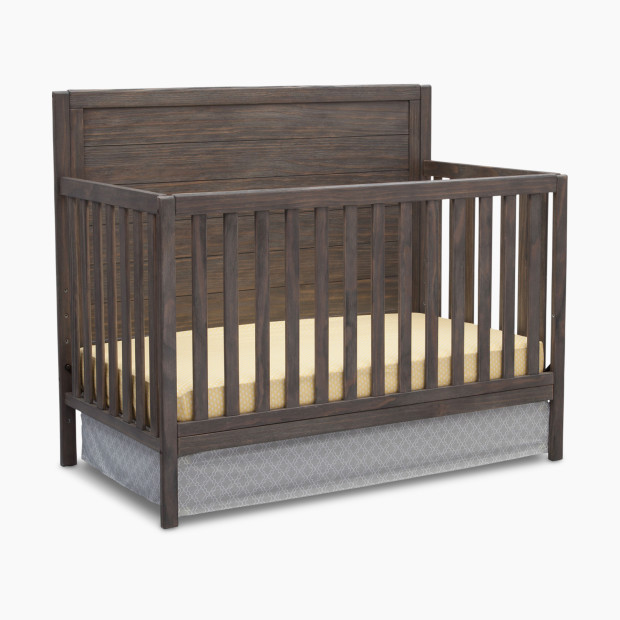 Delta Children Cambridge 4-in-1 Convertible Baby Crib - Rustic Grey.