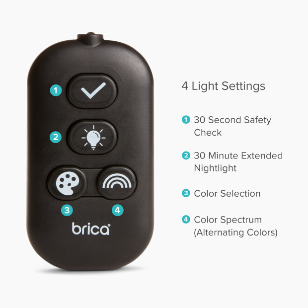 Brica Night Light In-Sight Pivot Car Back Seat Mirror.
