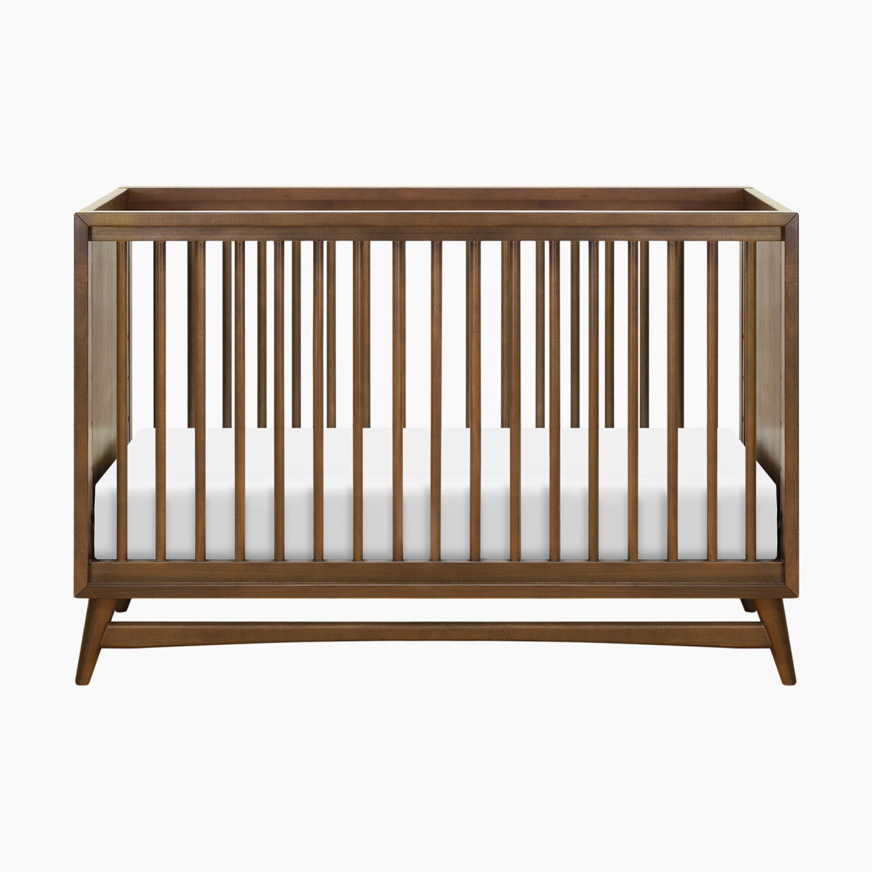 babyletto Peggy 3-in-1 Crib with Toddler Bed Conversion Kit - Natural Walnut.