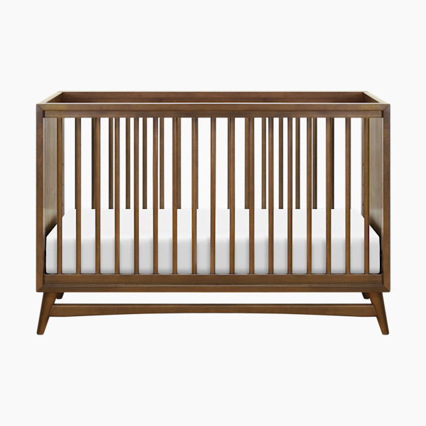 babyletto Peggy 3-in-1 Crib with Toddler Bed Conversion Kit - Natural Walnut.