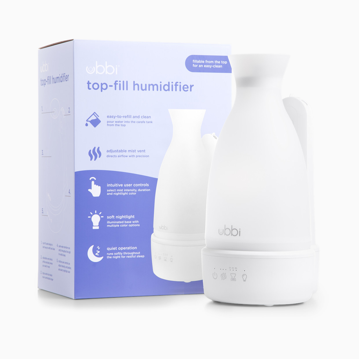Ubbi Humidifier - White.