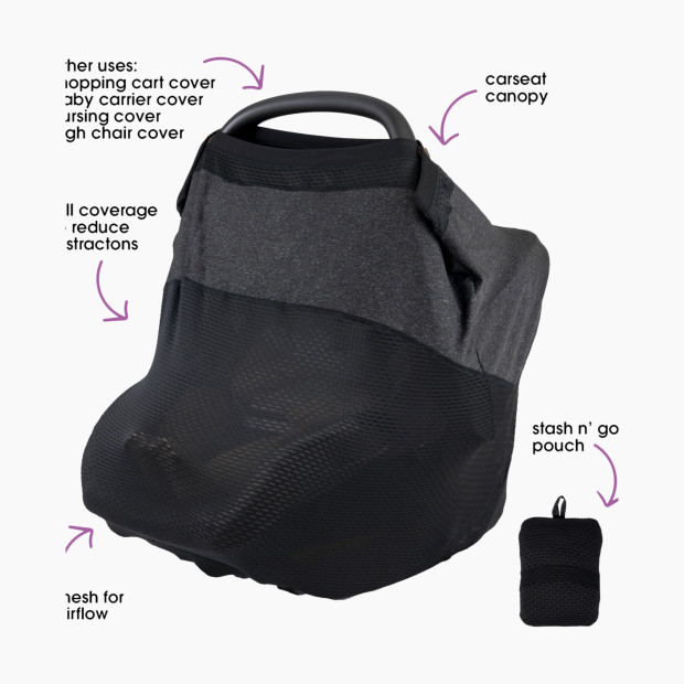 Boppy 4 & More Multi-Use Cover - Charcoal.