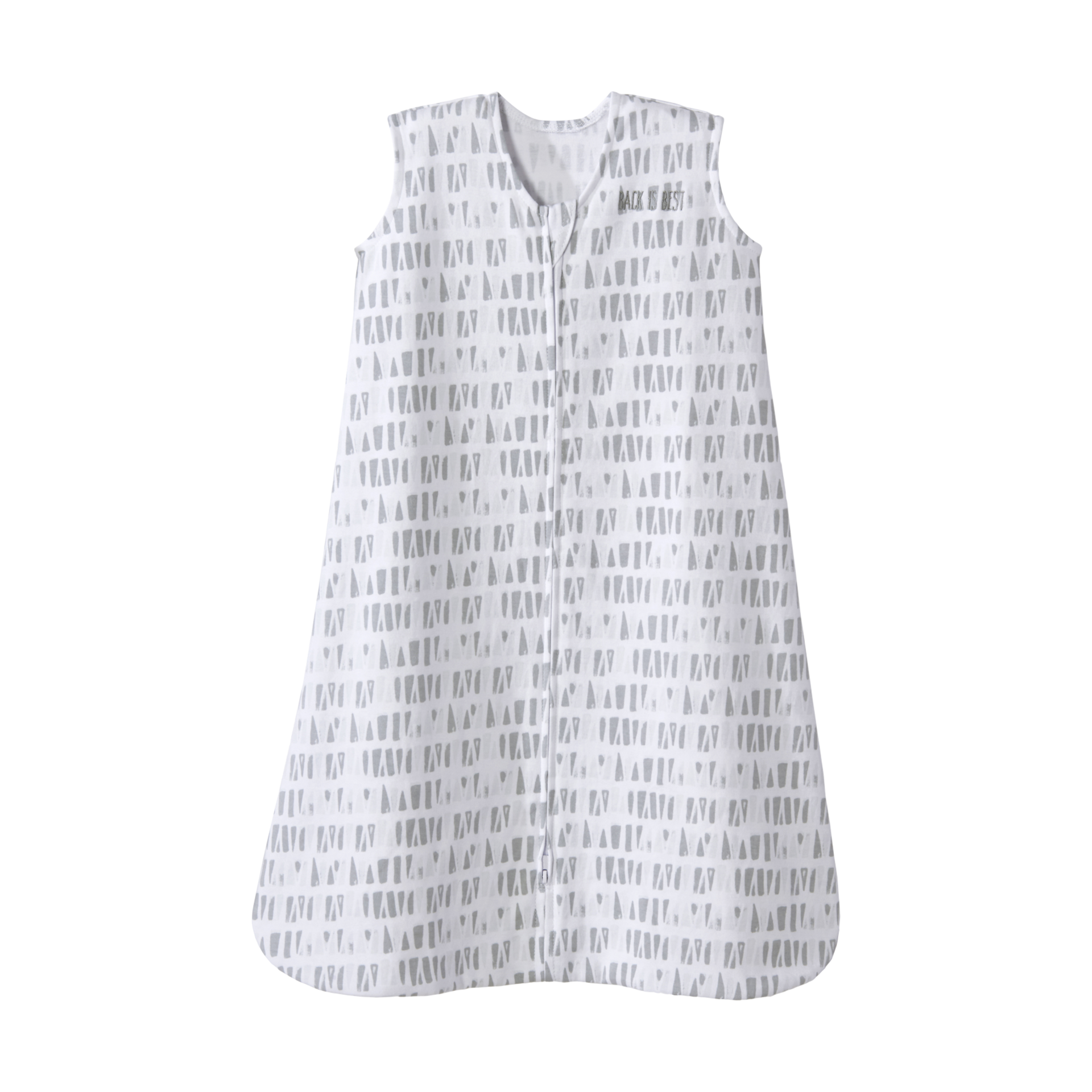 Halo SleepSack Wearable Blanket Cotton - Grey Squares & Triangels, Medium.