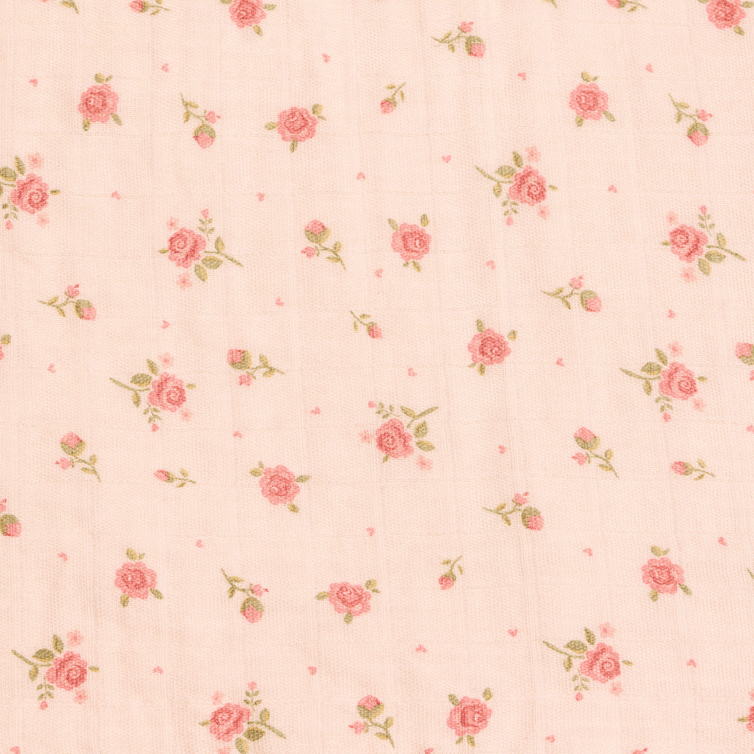 Tiny Kind Organic Cotton Muslin Blanket - Little Roses.