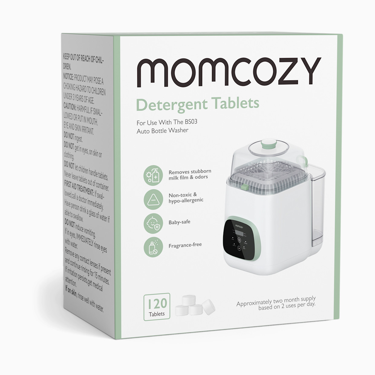 Momcozy KleanPal Pro Bottle Washer Detergent Tablets - 120.