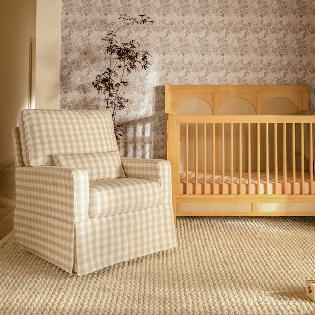 Namesake Crawford Pillowback Comfort Swivel Glider.