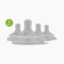 Philips Avent Natural Response Nipple, Slow Flow (Flow 2), 4-Pack, SCY962/44