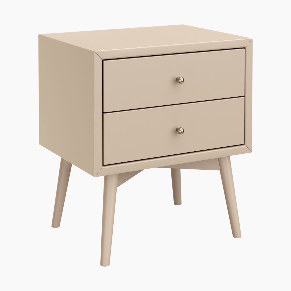 babyletto Palma Assembled Nightstand - Taupe.