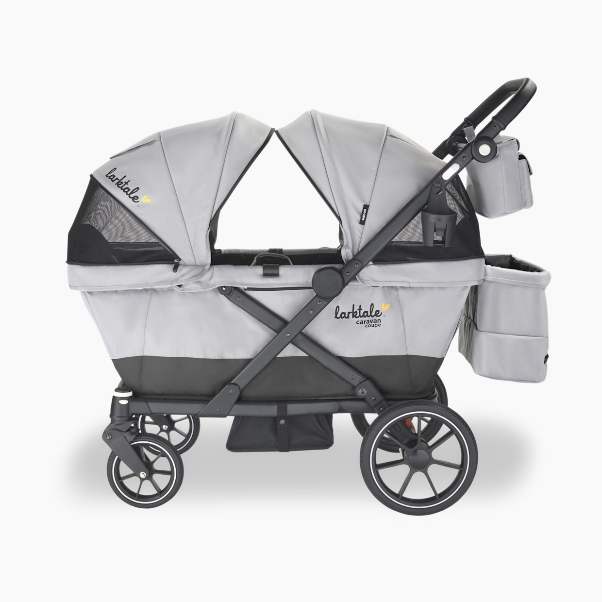 Larktale Caravan Coupe V2 Stroller Wagon - Gray/Black.