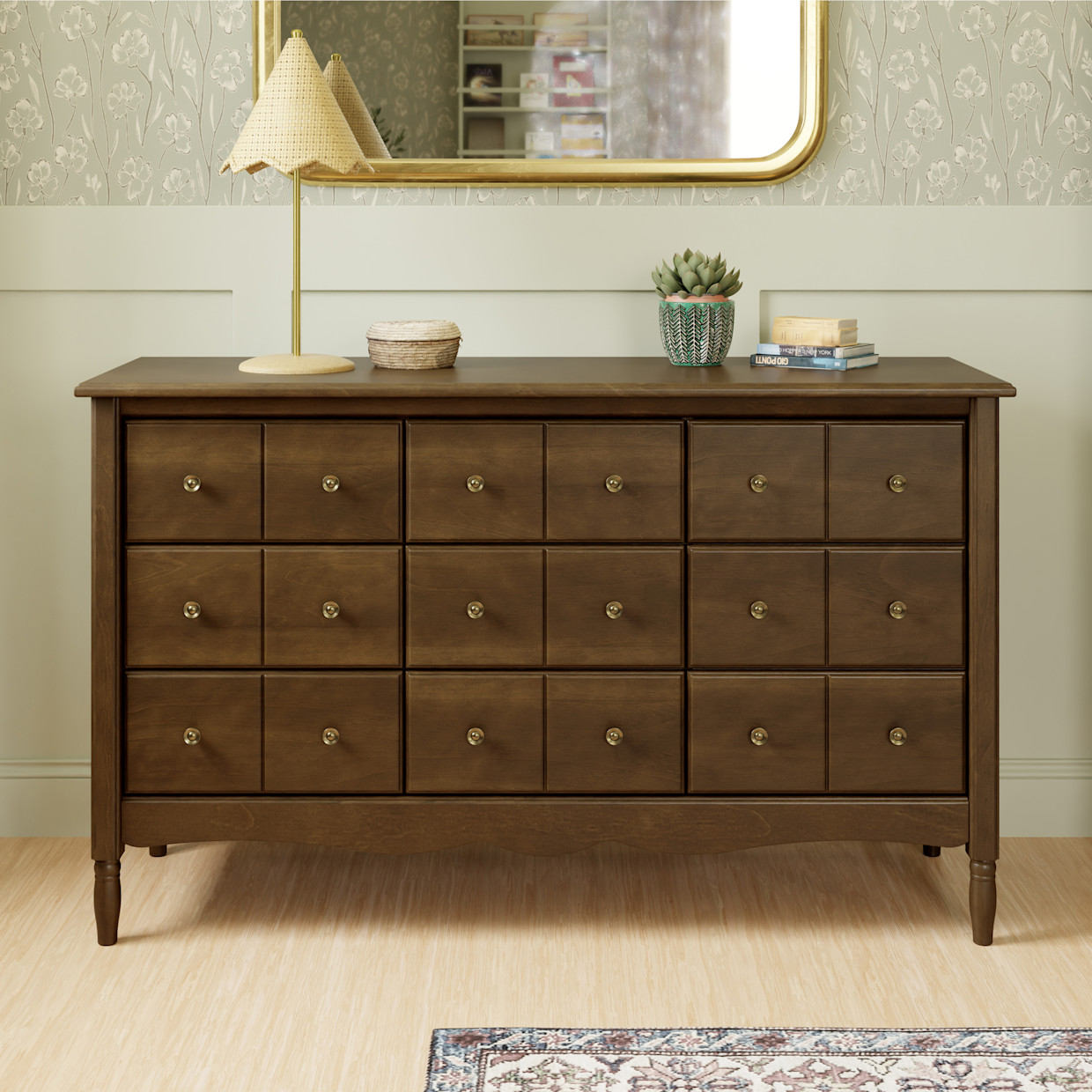 Namesake Liberty 9-Drawer Assembled Dresser - Natural Walnut.