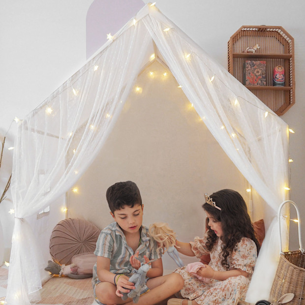 Tiny Land Large Space Play House with Star Lights.