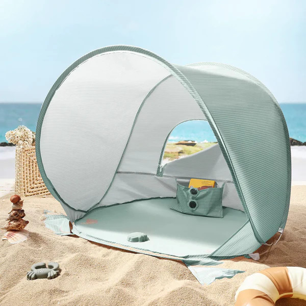 Tiny Land One-Stop Beach Toy & Tent Set - Sea Blue.