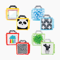 Sassy Reversible Soft Sensory Activity Panels, 4Count, Ages 0+ Months
