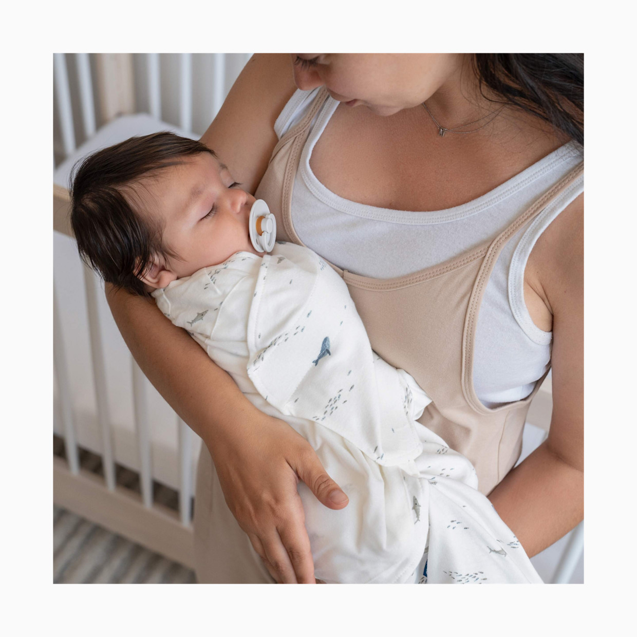 Halo SleepSack Swaddle Cotton - Ocean Life, Newborn.