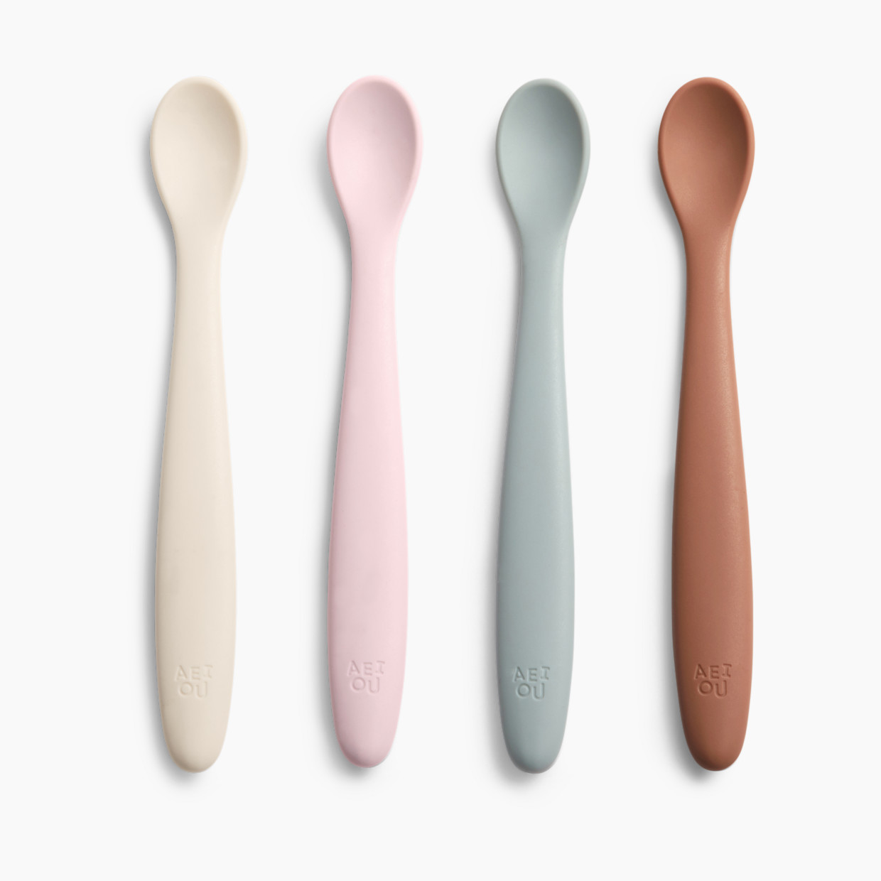 AEIOU Infant Feeding Spoon (4 Pack) - Multi Color.