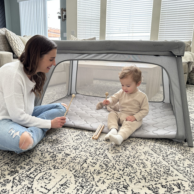 Newton Baby Travel Crib and Play Yard - Grey (2023) - $199.99.