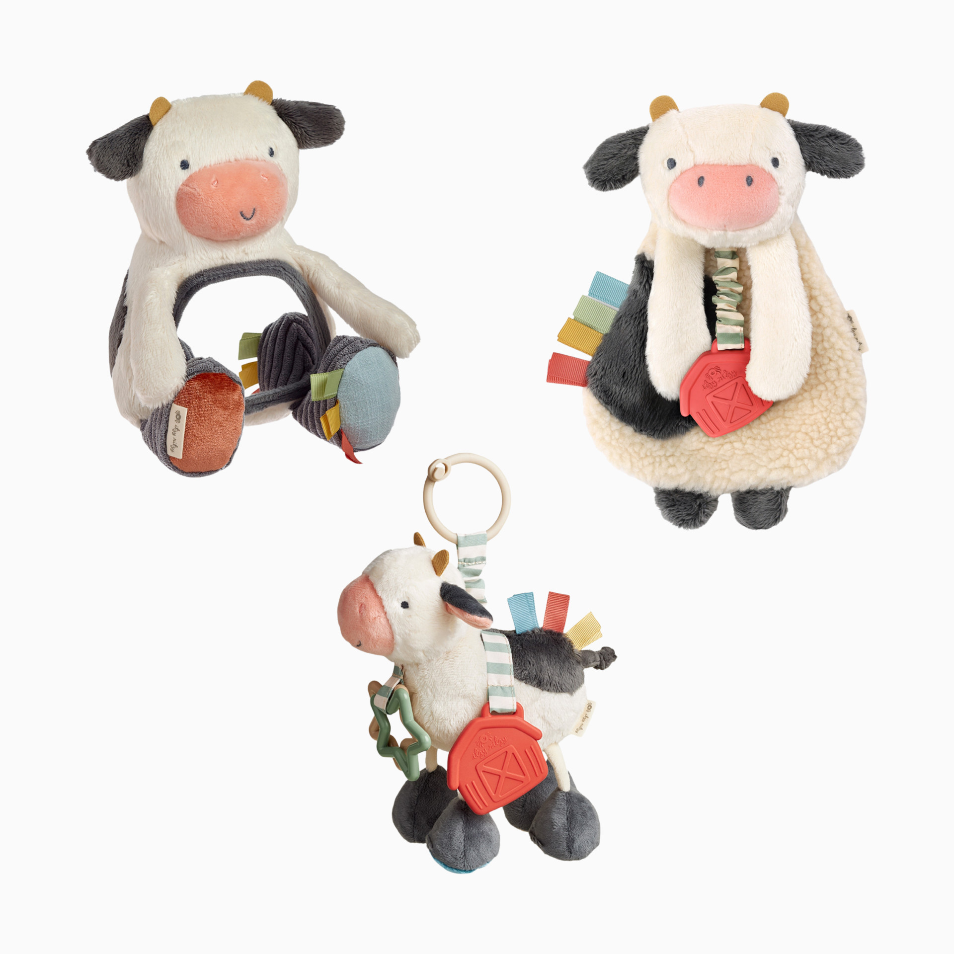 Itzy Ritzy Farm Tummy Time Toy Bundle - Cow | Babylist Shop