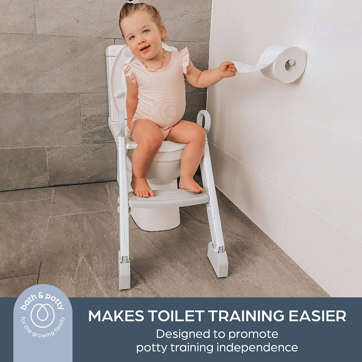Dreambaby Step Up Toilet Trainer - Grey.