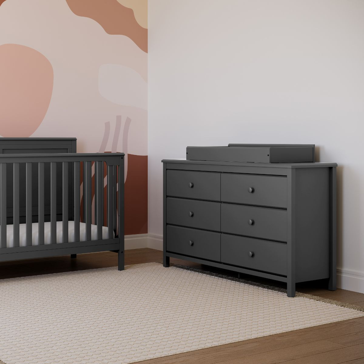 Storkcraft Alpine 6 Drawer Dresser - Gray.