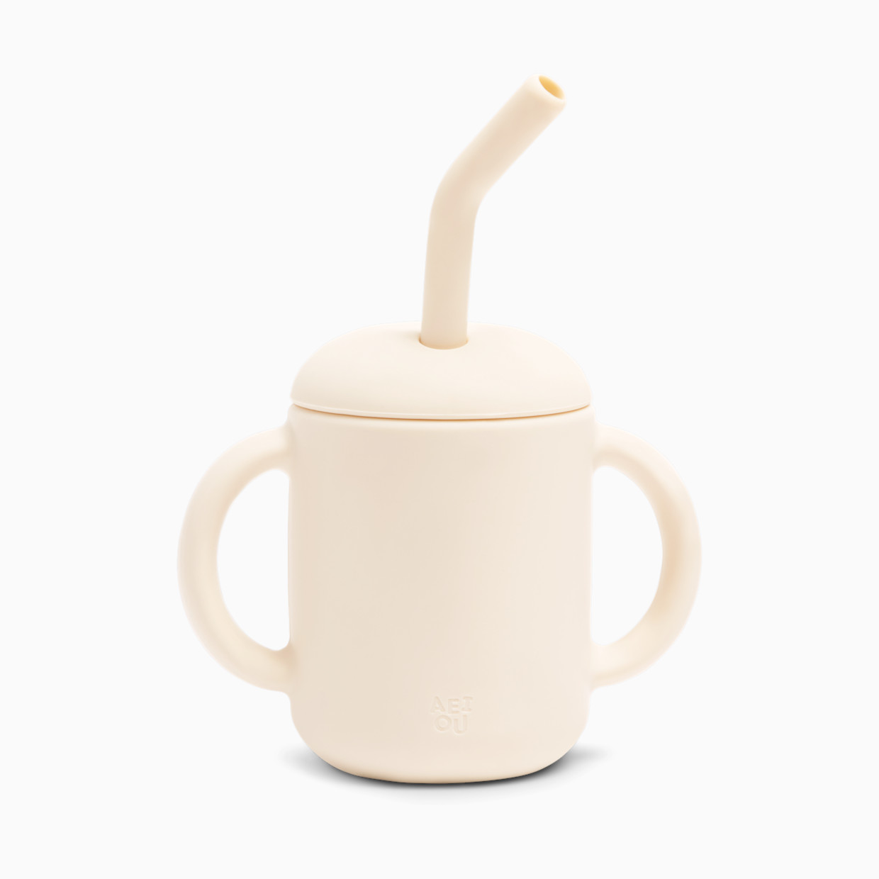 AEIOU Sippy Cup with Straw - Oat Milk.