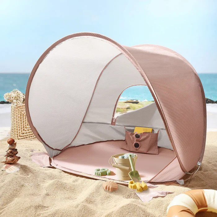 Tiny Land One-Stop Beach Toy & Tent Set - Blush Pink.